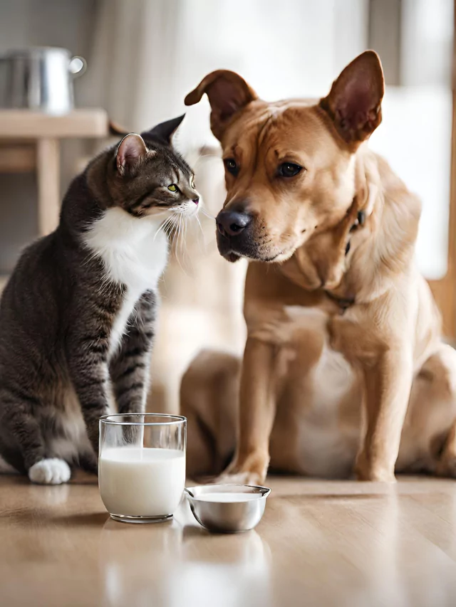 Can dogs and cats eat milk and cheese?